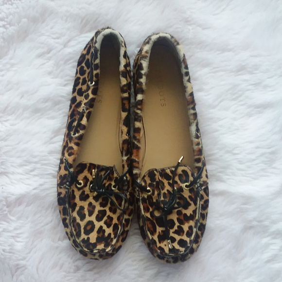 Talbots Shoes - Talbots Leather Leopard Print & Calf Hair Loafers